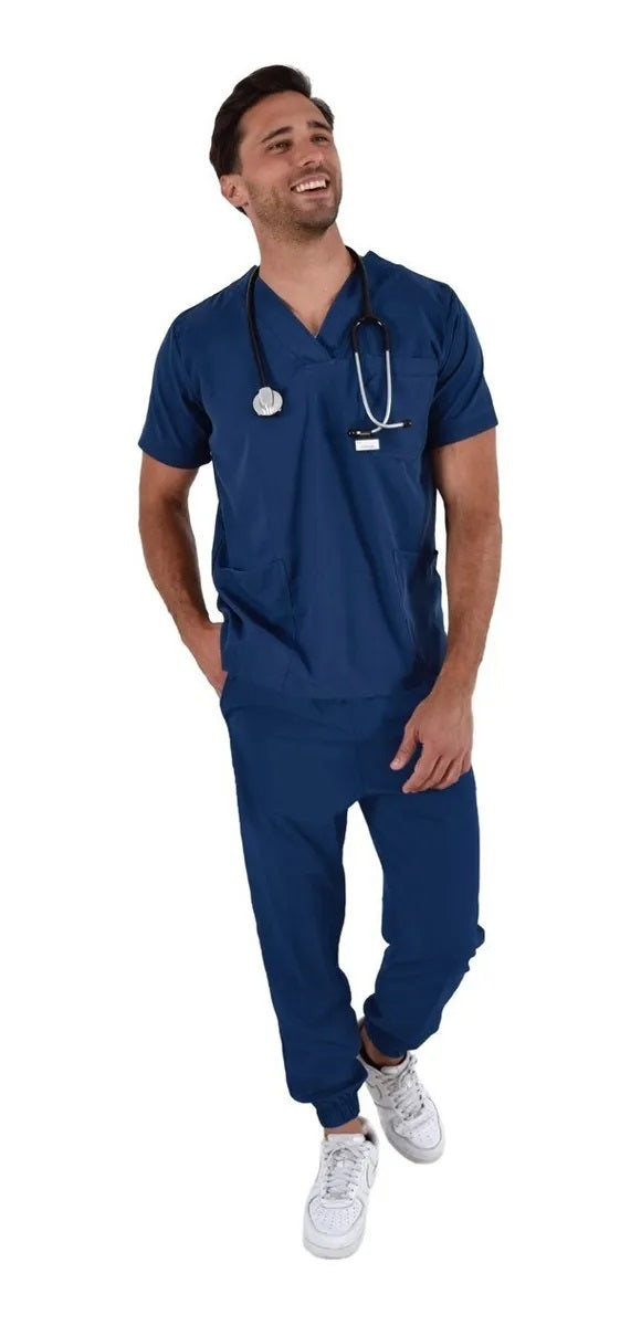 Pijama Médica Hombre Boston Jogger Petróleo