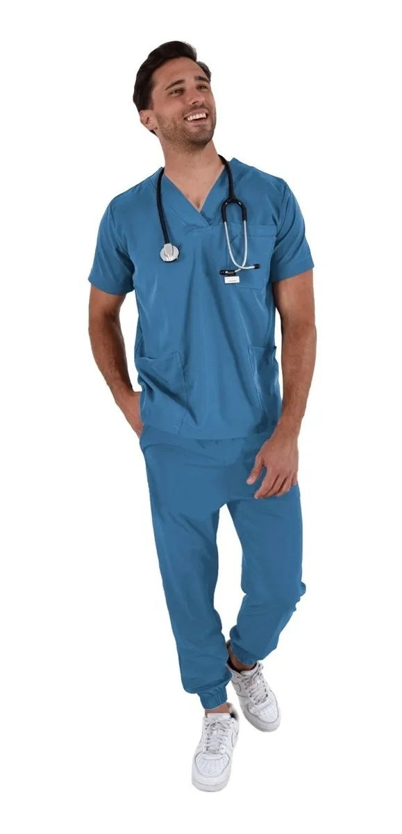 Pijama Médica Hombre Boston Jogger Plumbago