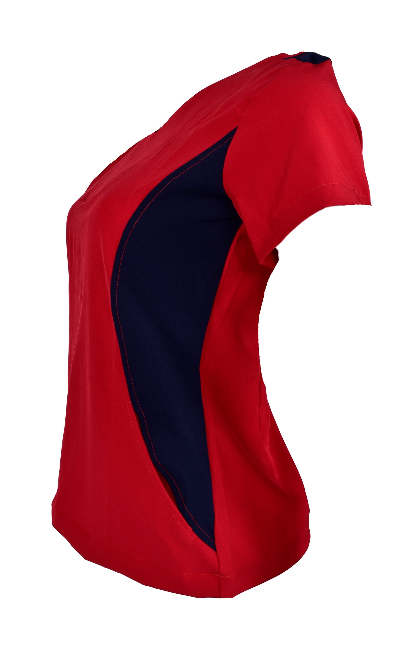 Filipina Médica Dama Rojo Lateral Marino