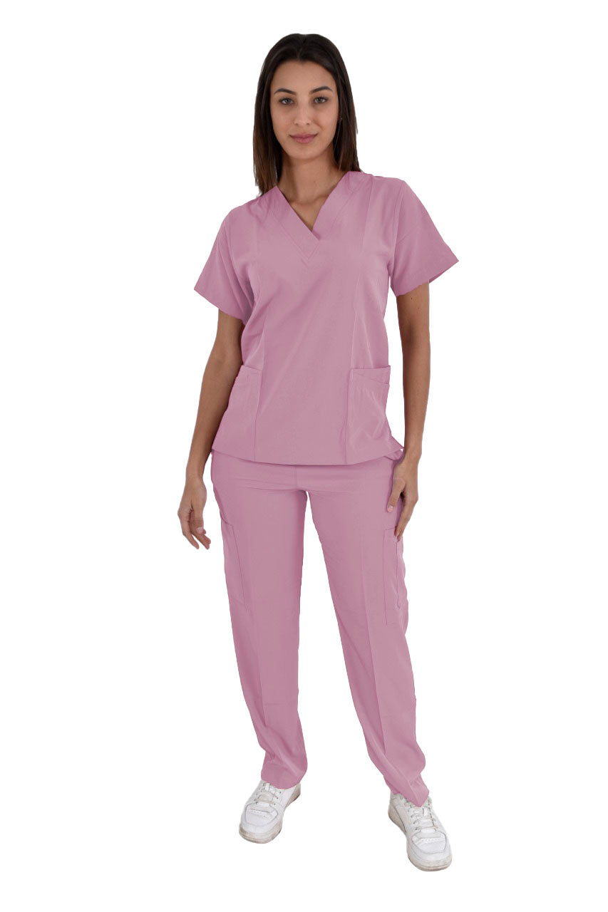 Pijama Médica Dama Tania Rosa Pastel