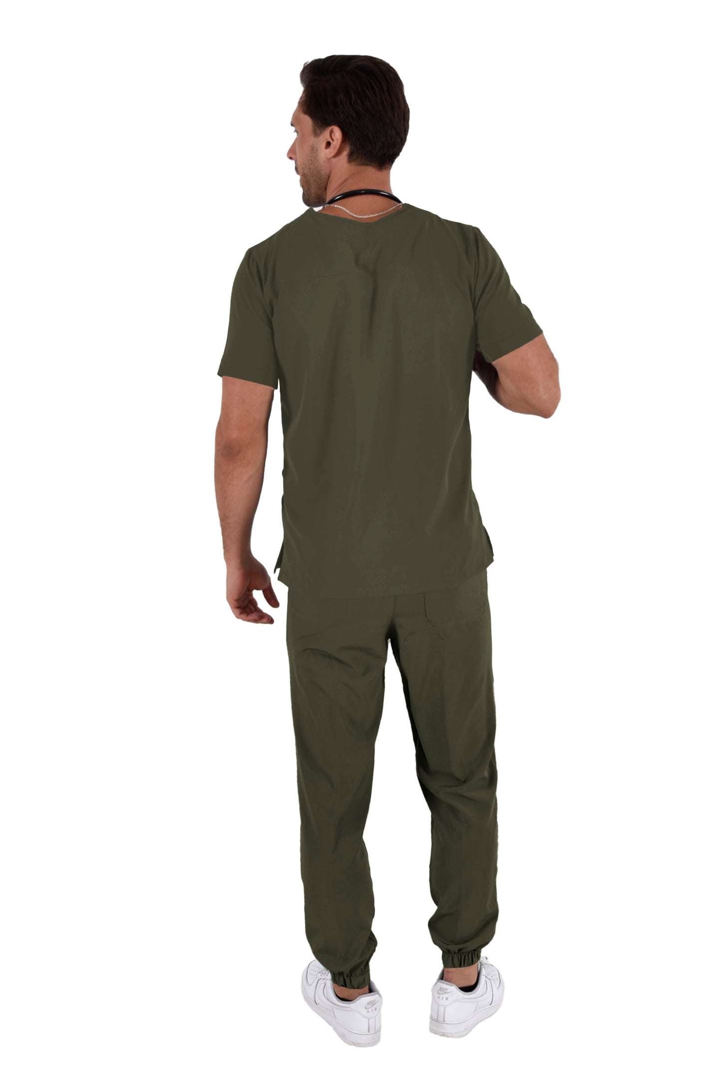 Pijama Médica Hombre Boston Jogger Verde Militar