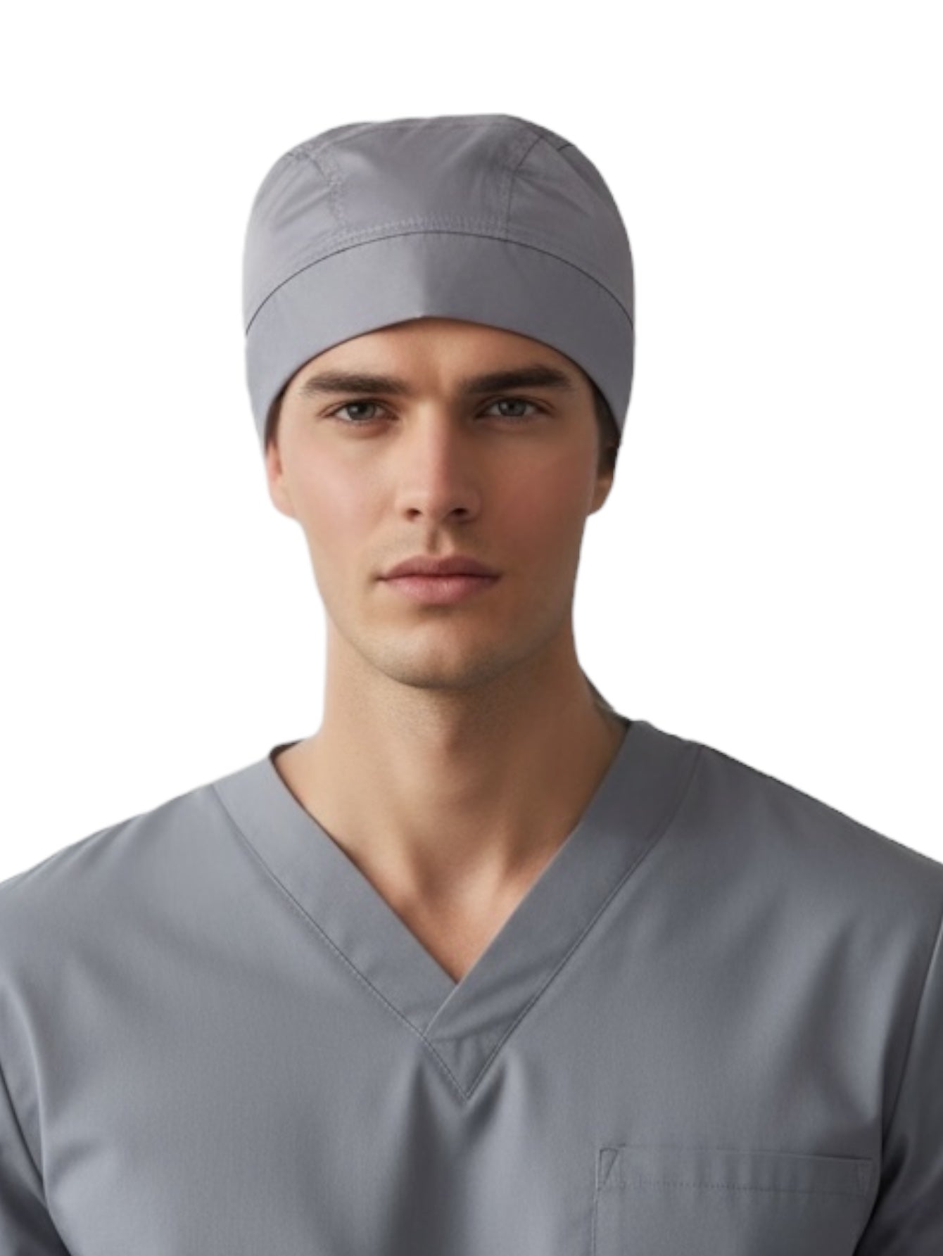 Gorro Médico De Hombre Gris Perla