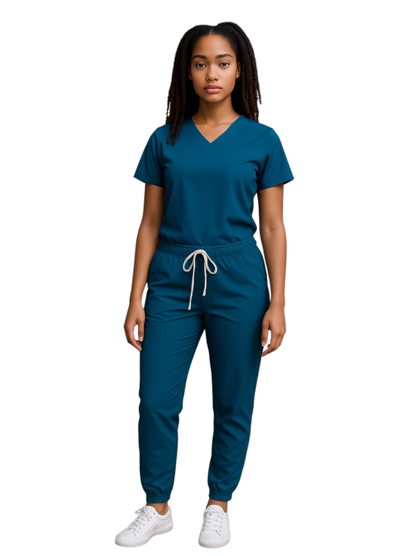 Pijama Médica Dama Jogger  Lotus Petróleo