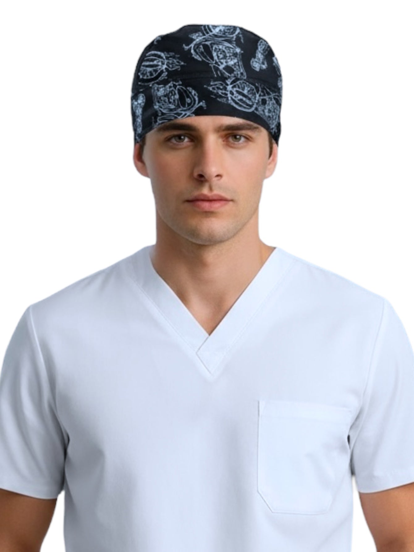 Gorro Médico De Hombre Print Motos