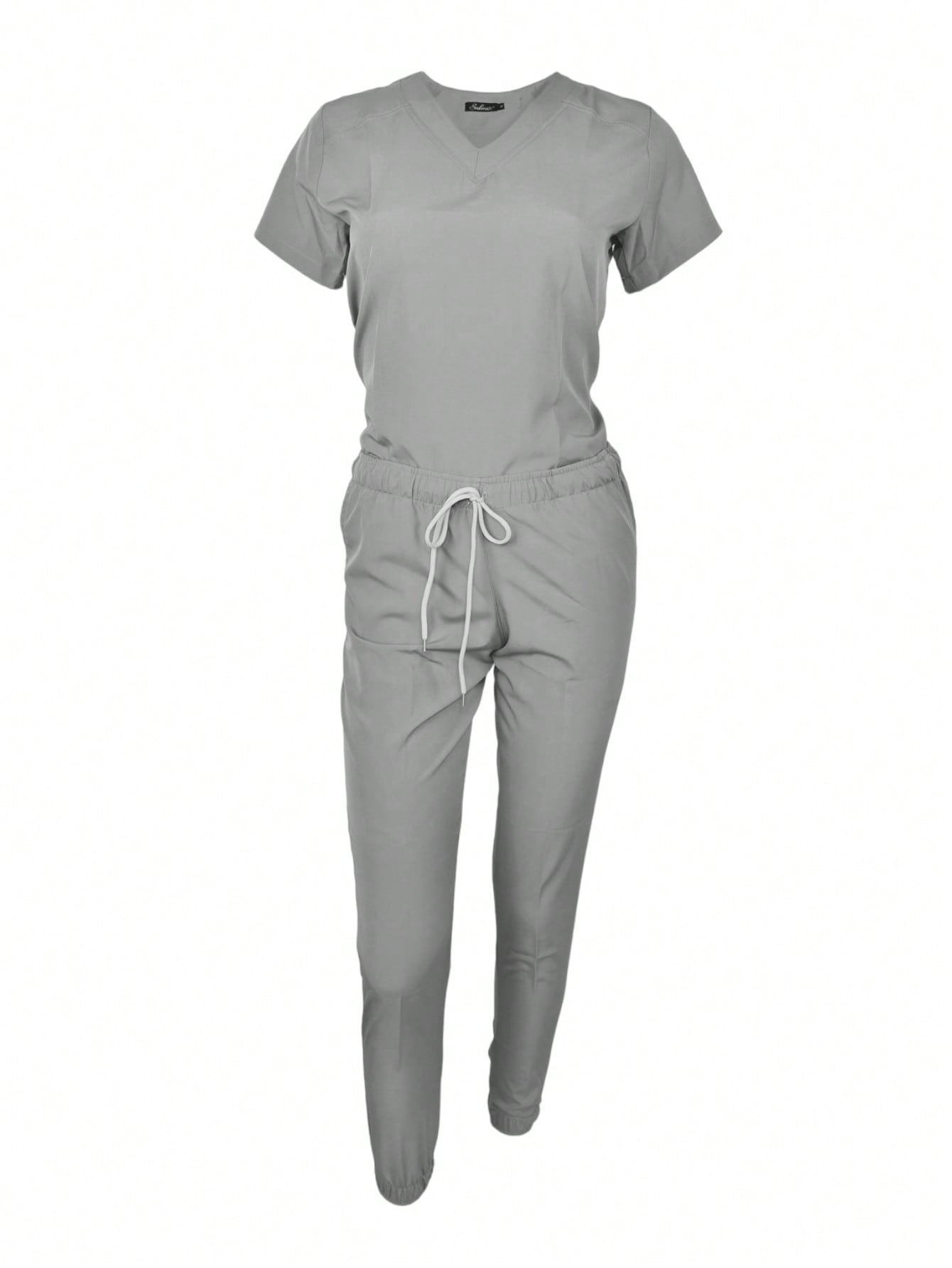 Pijama Quirúrgica Dama Jogger  Lotus Gris  Perla