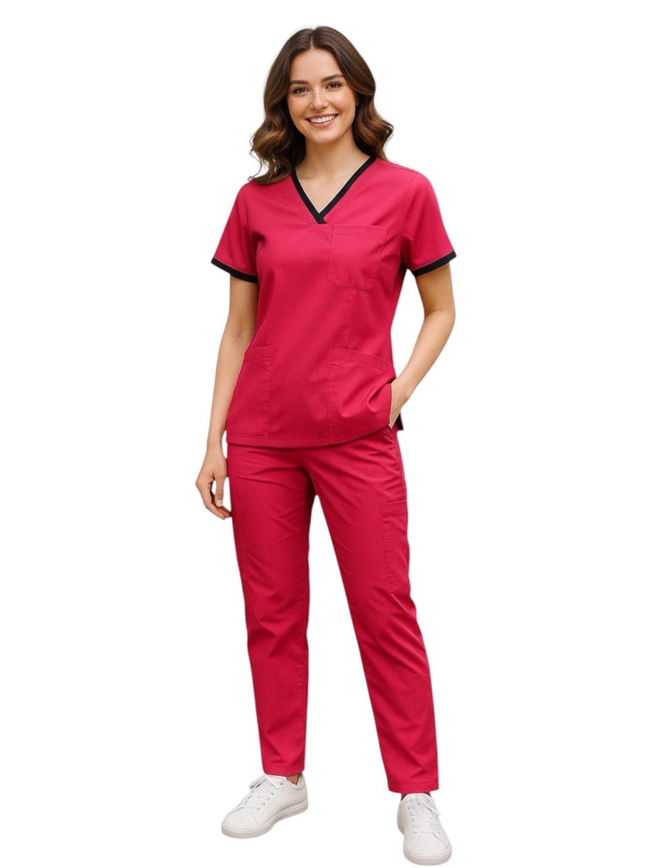 Pijama Médica Dama London Fucsia