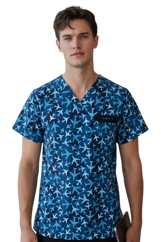 Filipina Médica Hombre Print Aviones