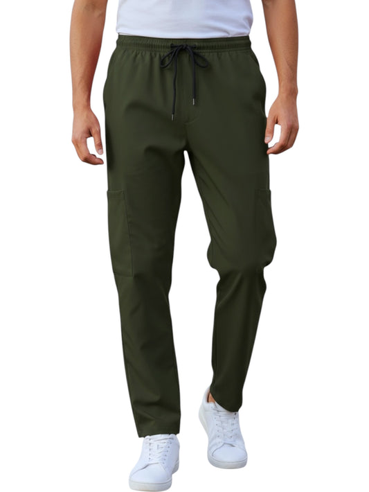Pantalón Médico Hombre Verde Militar