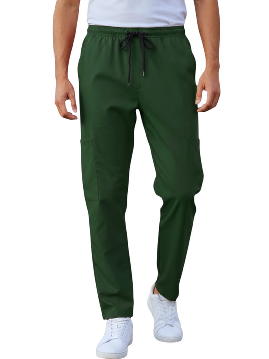 Pantalón Médico Hombre Verde Botella