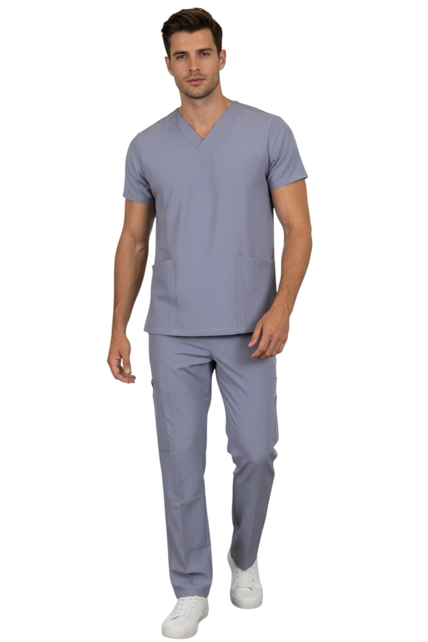 Pijama Médica Hombre Tonny Gris Perla