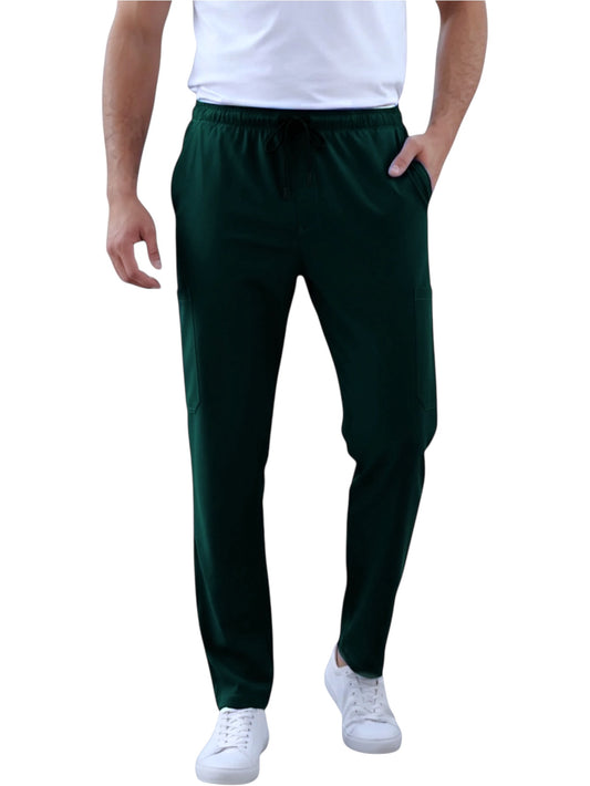 Pantalón Médico Hombre Boston Verde Botella