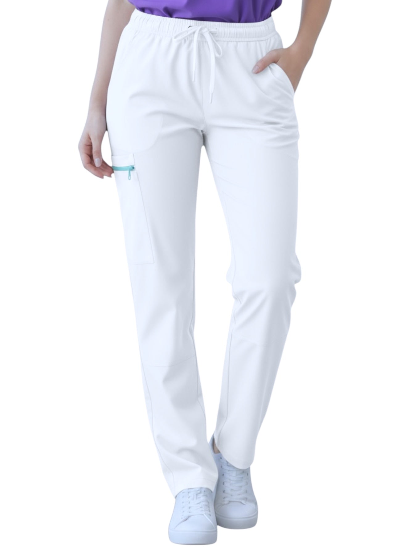 Pantalón Médico Dama Alexa Blanco