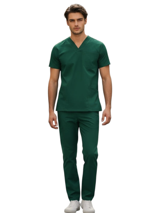 Pijama Médica Hombre Boston Verde Botella