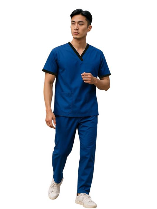Pijama Médica Hombre London Petróleo
