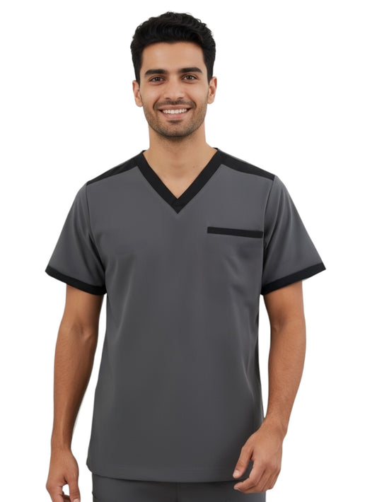 Filipina Médica Hombre Oxford Cuello Negro