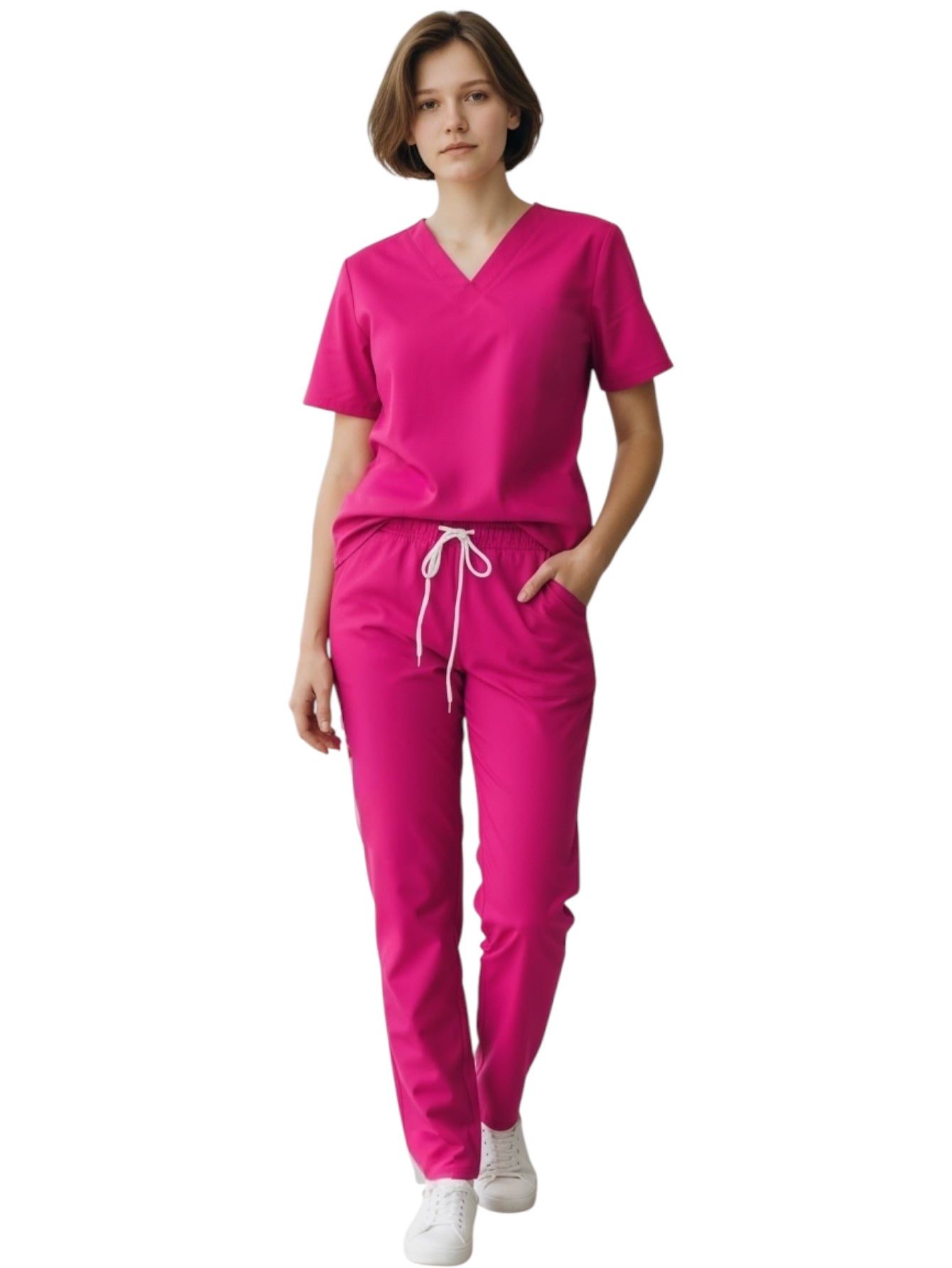 Pijama Médica Dama Jogger  Lotus Fucsia