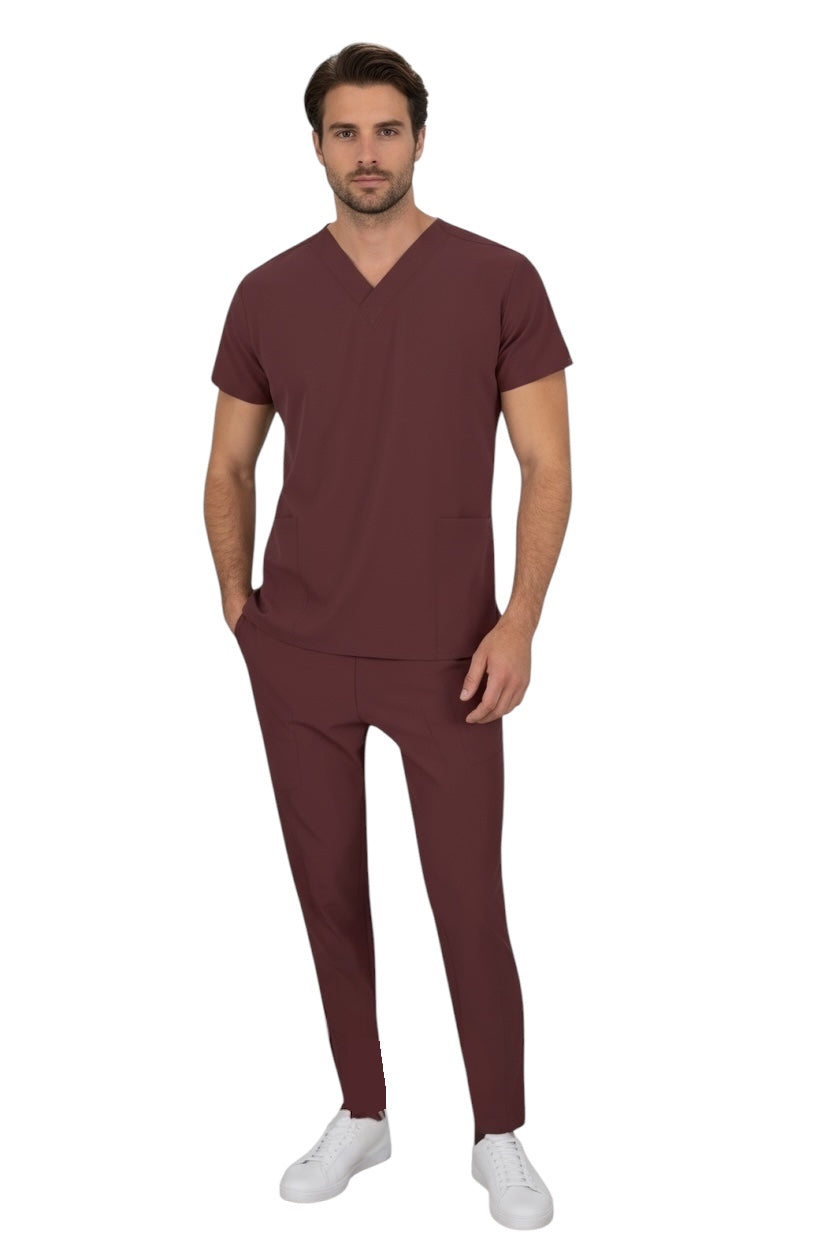 Pijama Médica Hombre Tonny Vino