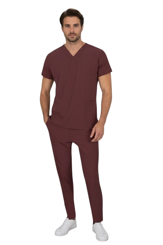 Pijama Médica Hombre Tonny Vino