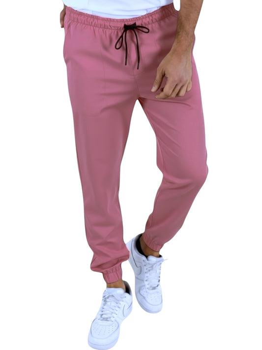 Pantalón Médico Hombre Tipo Jogger Palo de Rosa