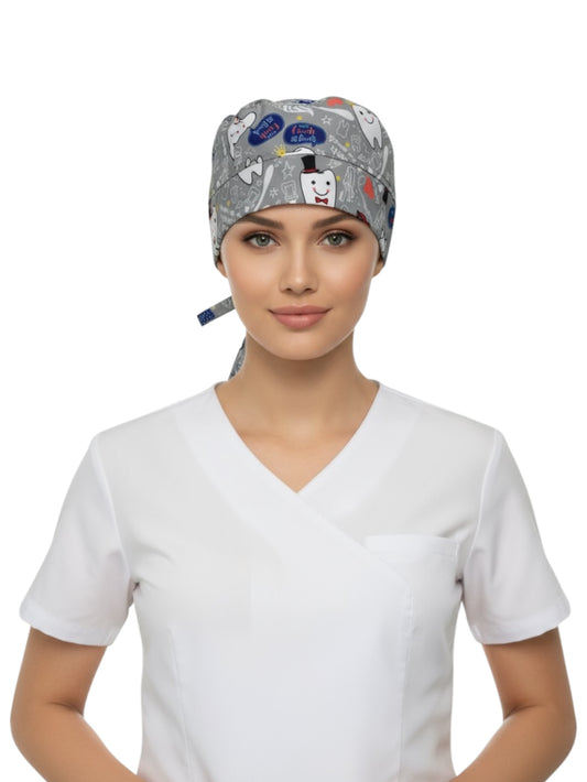 Gorro Médico Dama Gris de Muelas