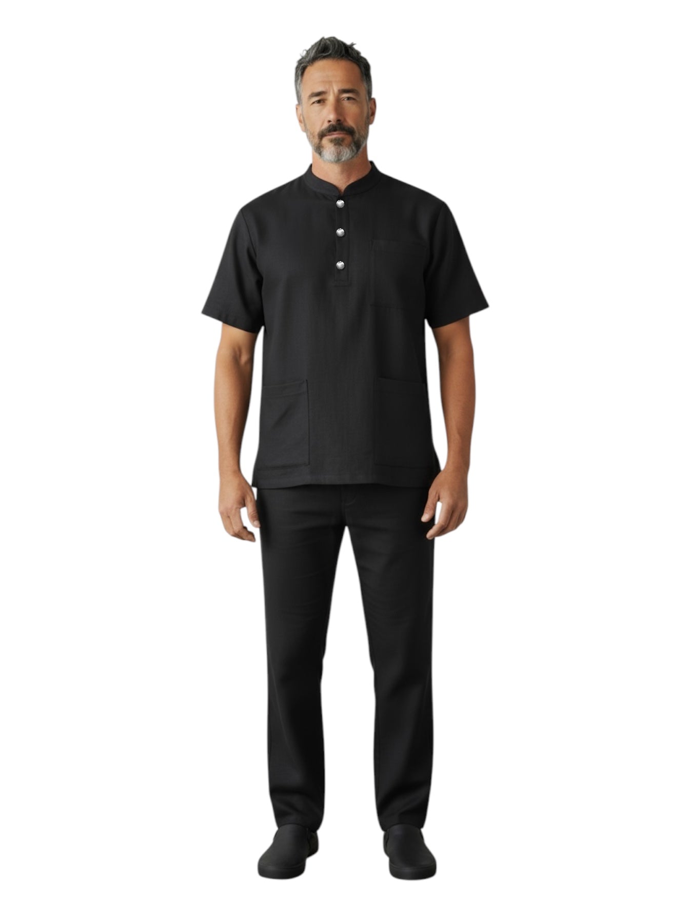 Pijama Médica Hombre Hamilton Negro