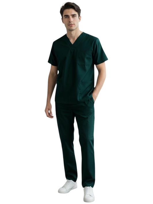 Pijama Médica Hombre Boston Verde Botella