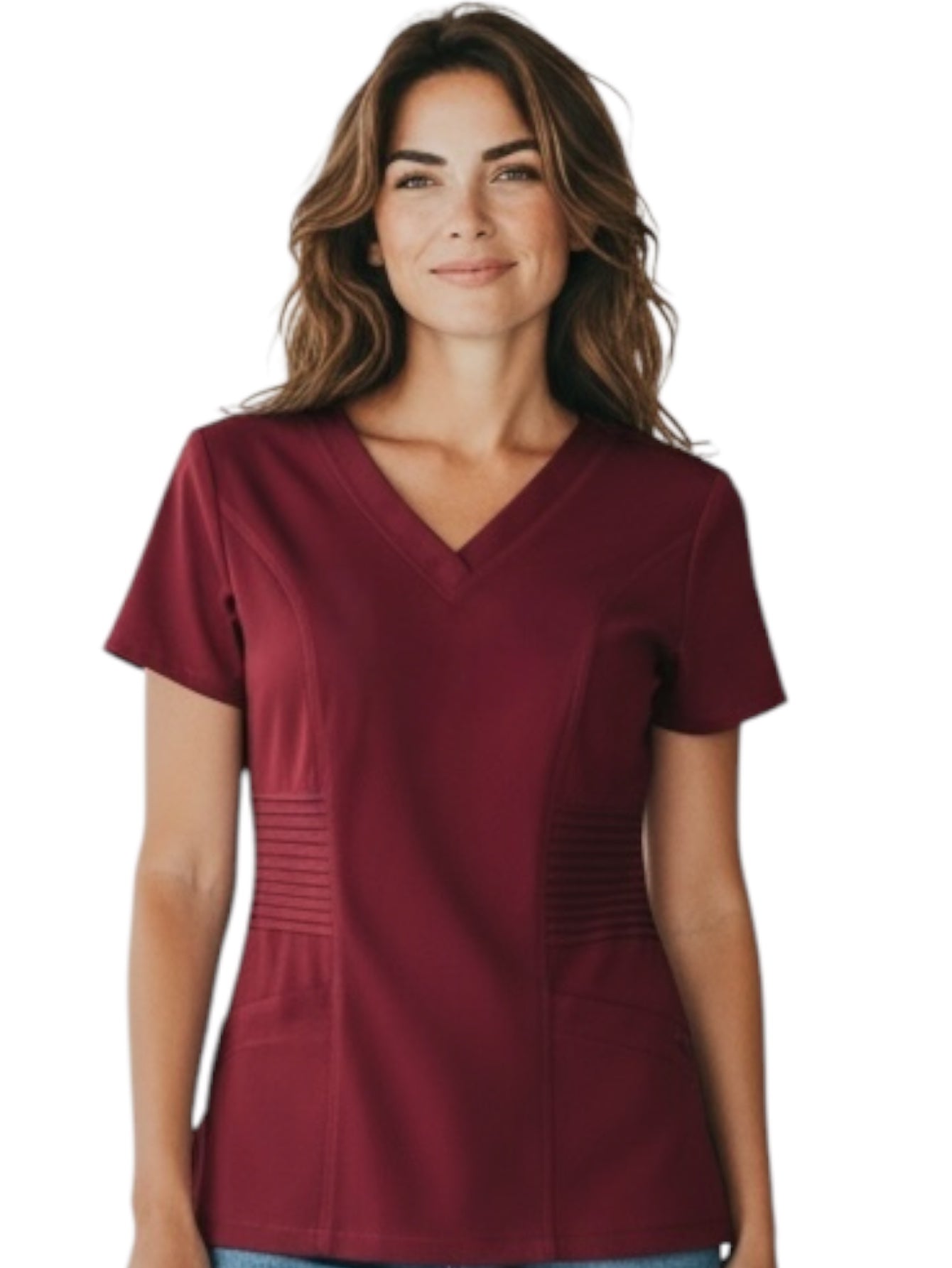 Filipina Médica Dama Alforzas Vino