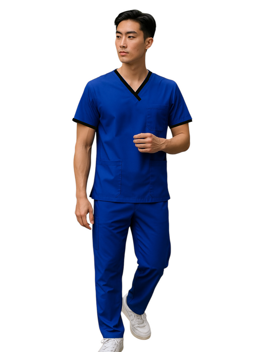Pijama Médica Hombre London Azul Rey