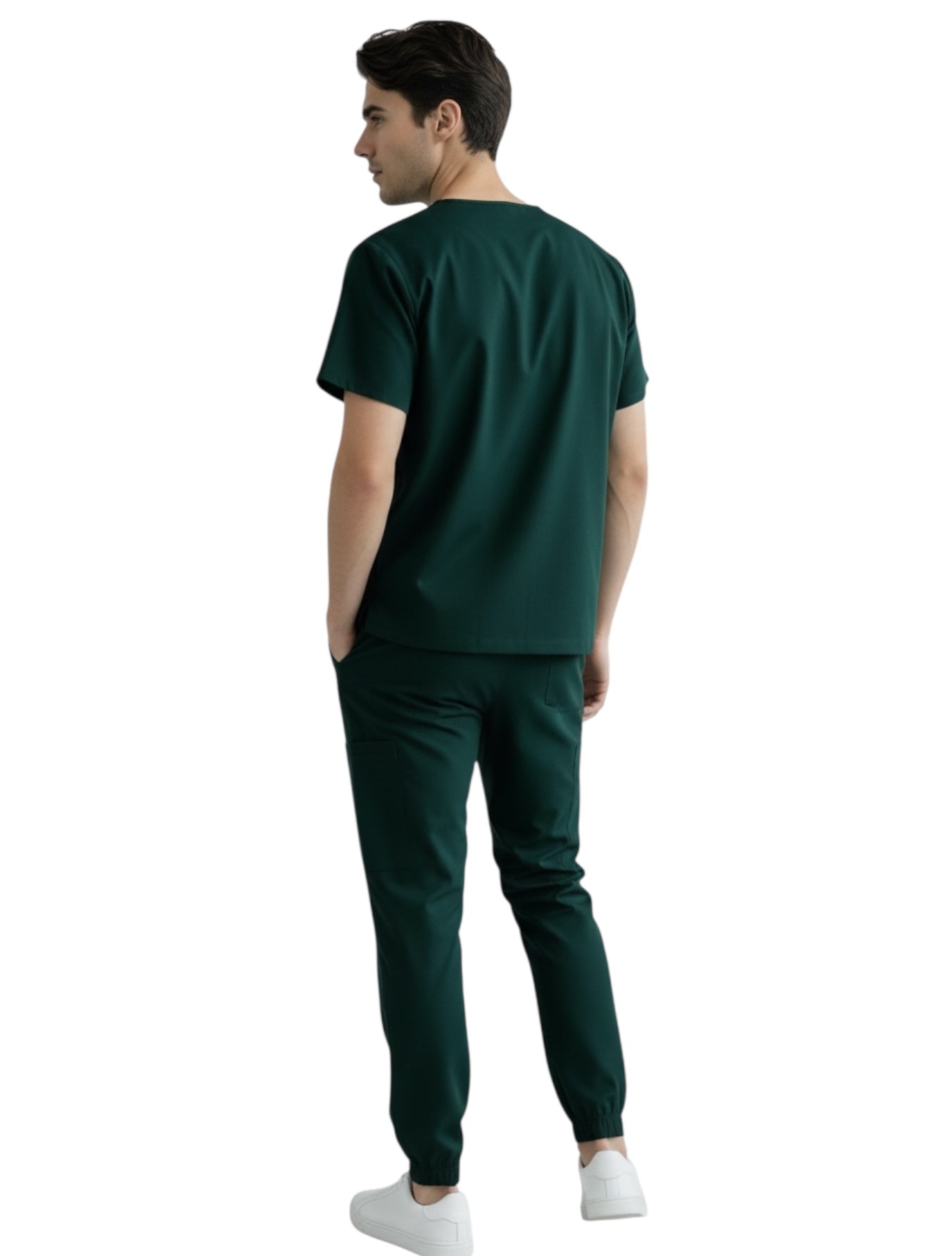 Pijama Médica Hombre Boston Jogger Verde Botella