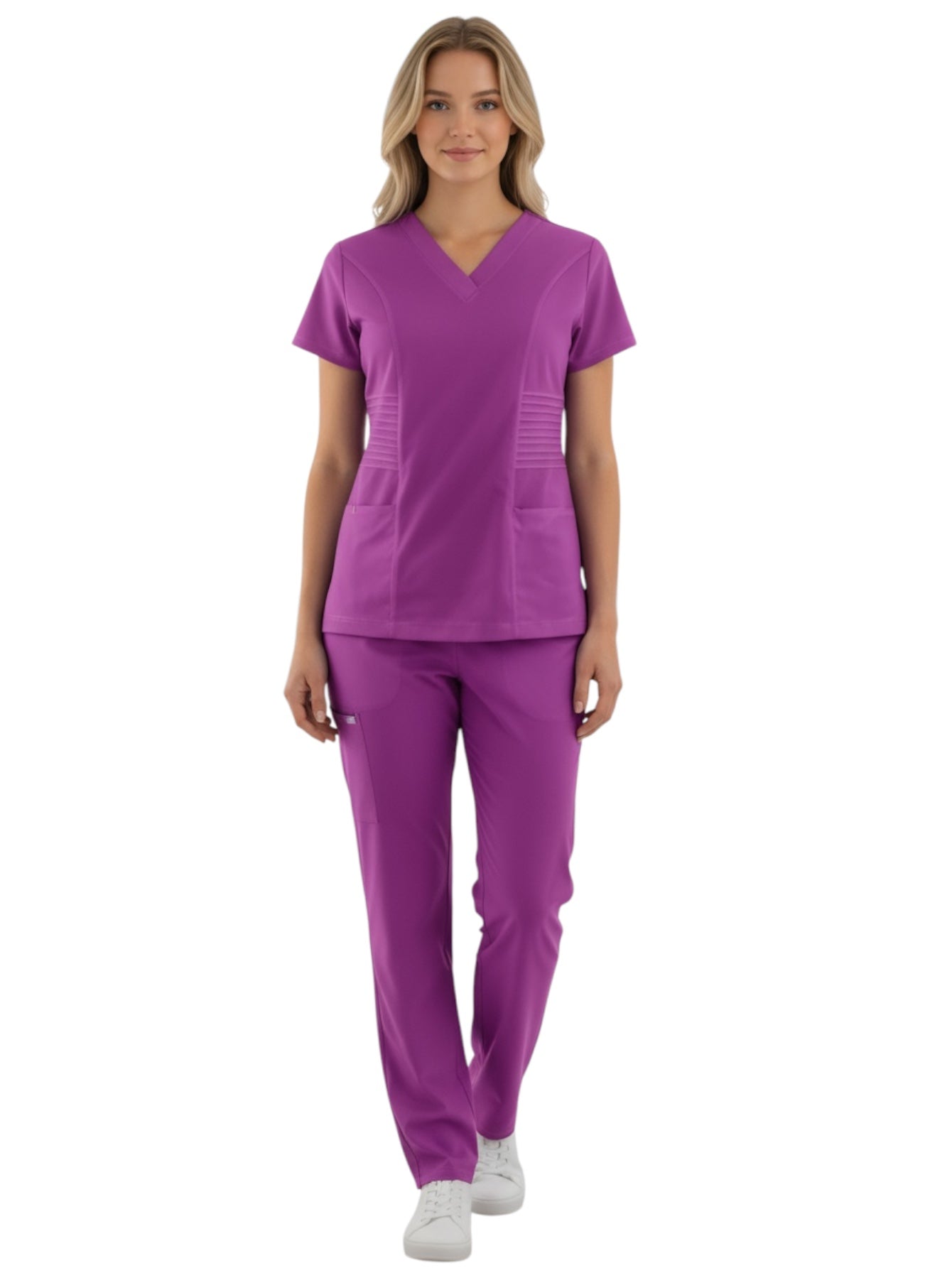 Pijama Médica Dama Alforzas Bugambilia