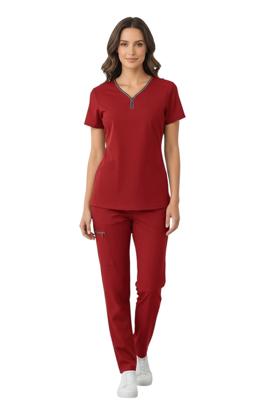 Pijama Médica Dama Alexa Rojo