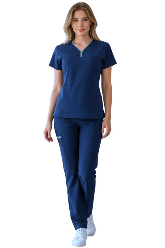 Pijama Médica Dama Alexa Petróleo