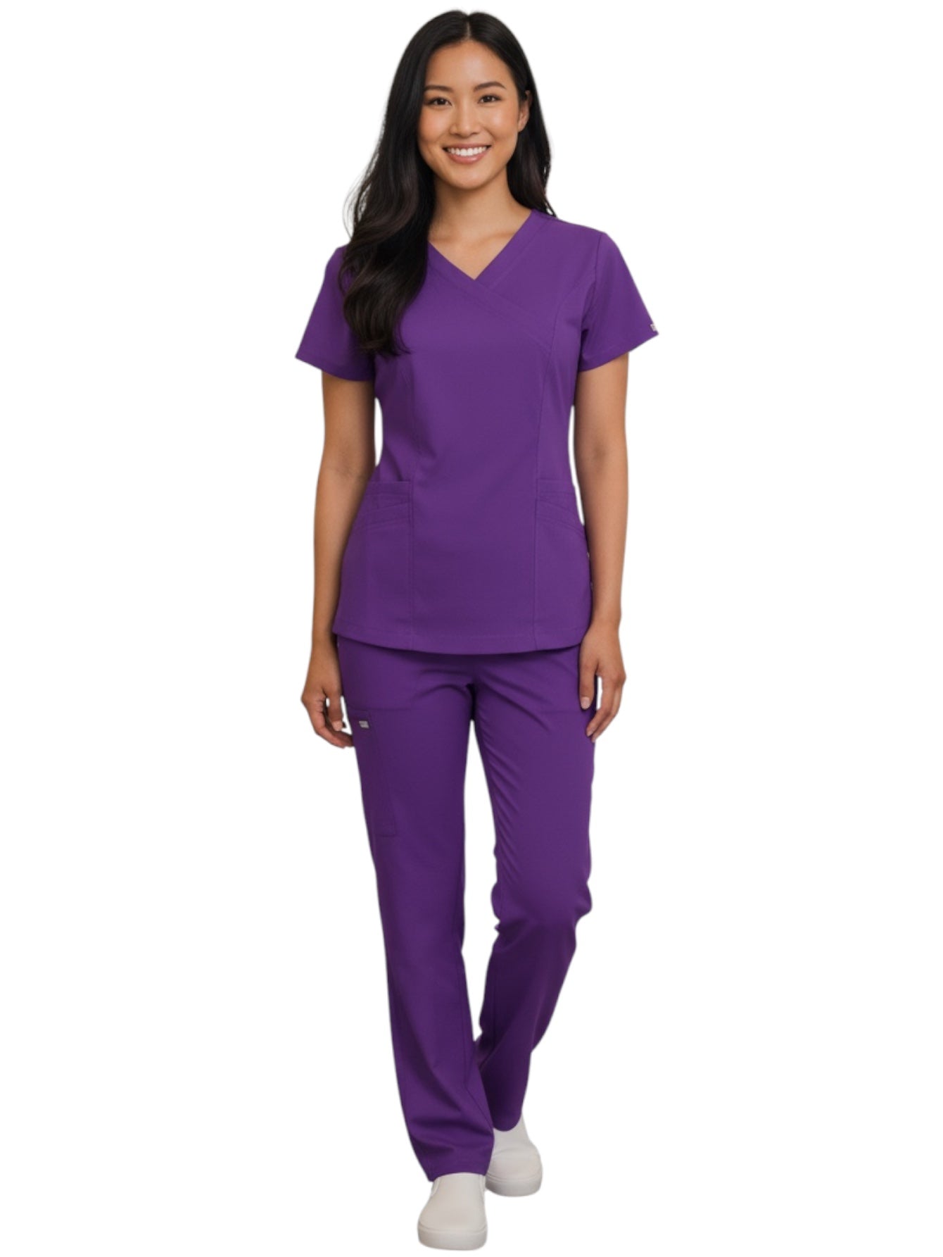 Pijama Médica Dama Megan Morado