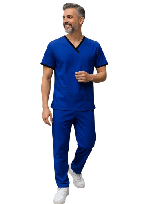 Pijama Médica Hombre London Azul Rey