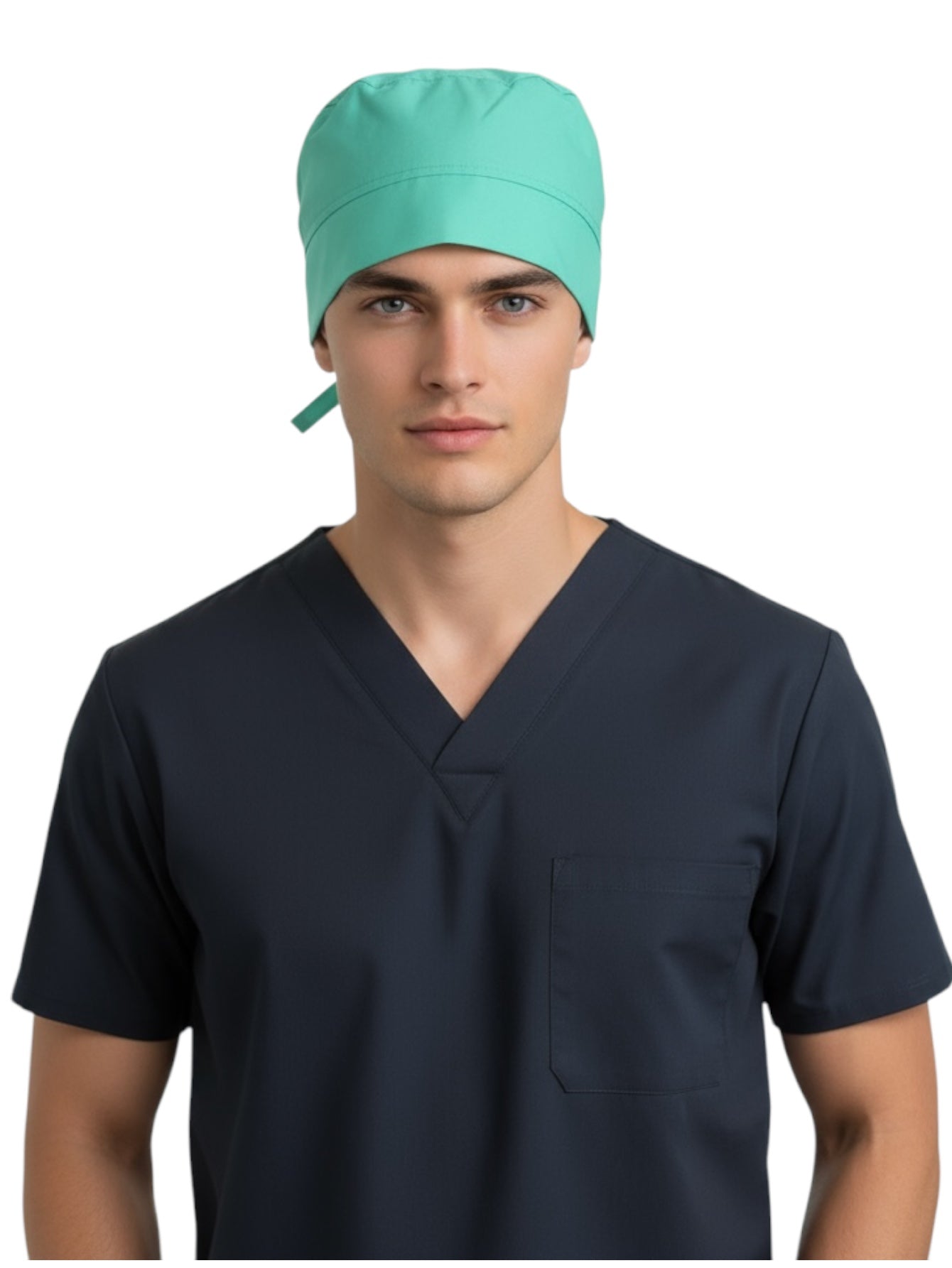 Gorro Médico De Hombre Verde Agua