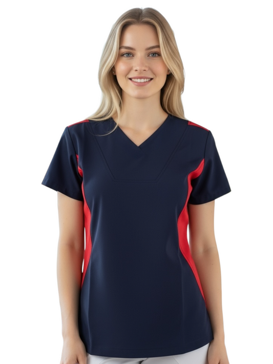 Filipina Médica Dama Marino Lateral Rojo