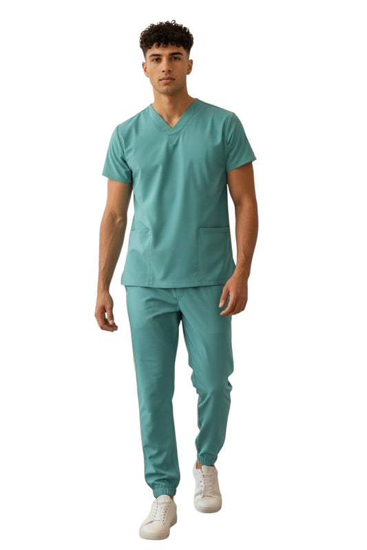 Pijama Médica Hombre Tonny Jogger Verde Agua