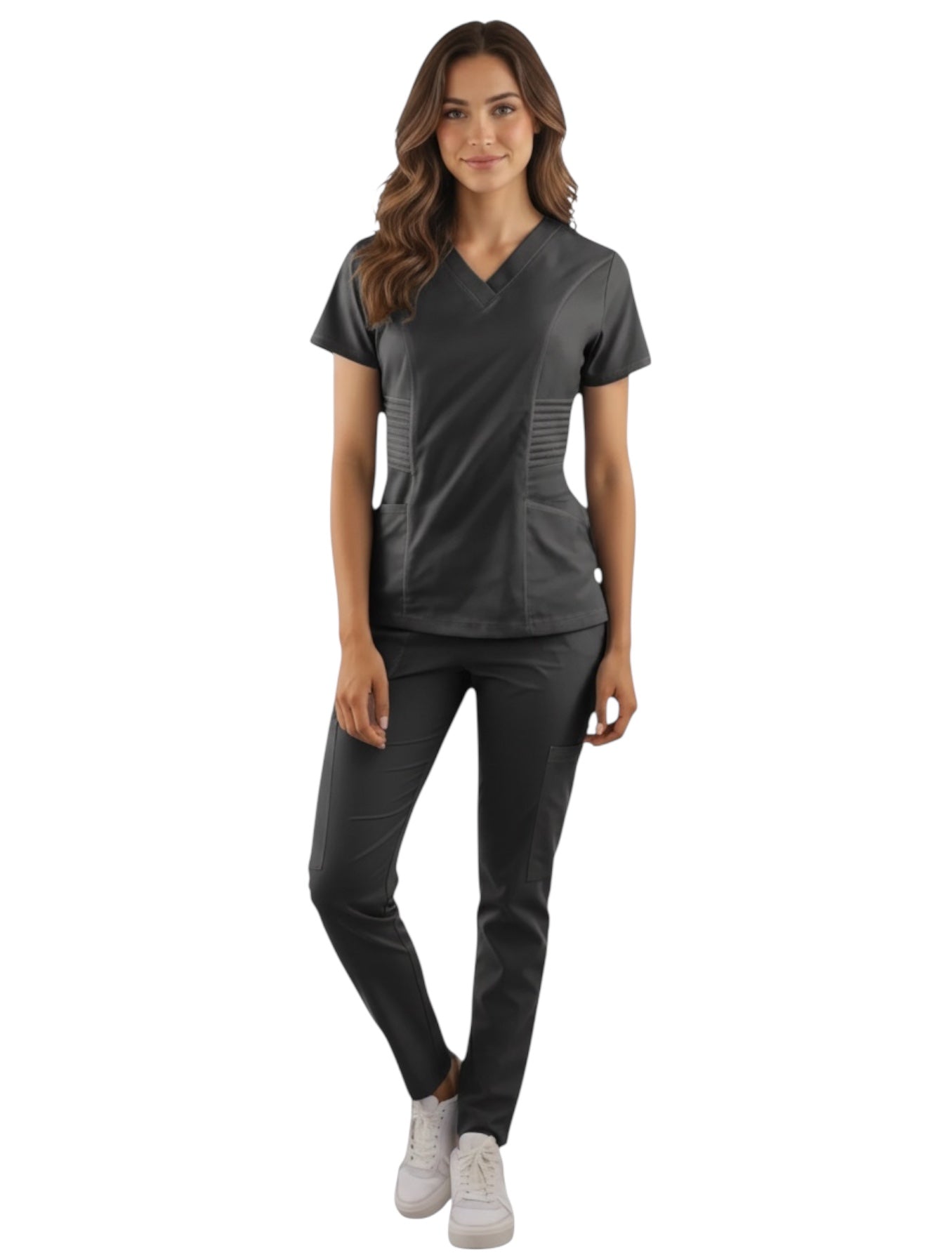 Pijama Médica Dama Alforzas Oxford