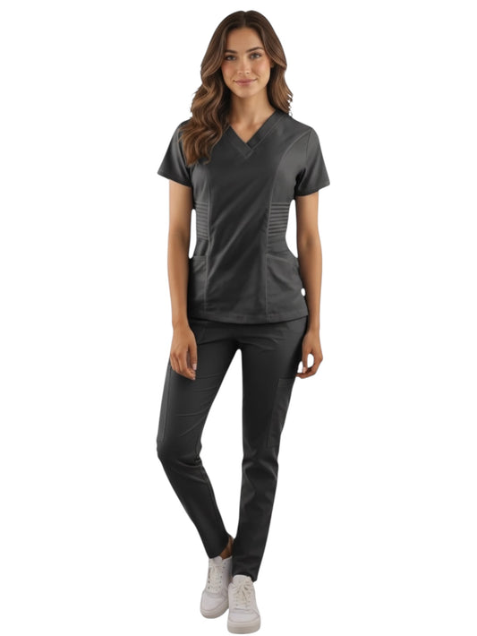 Pijama Médica Dama Alforzas Oxford