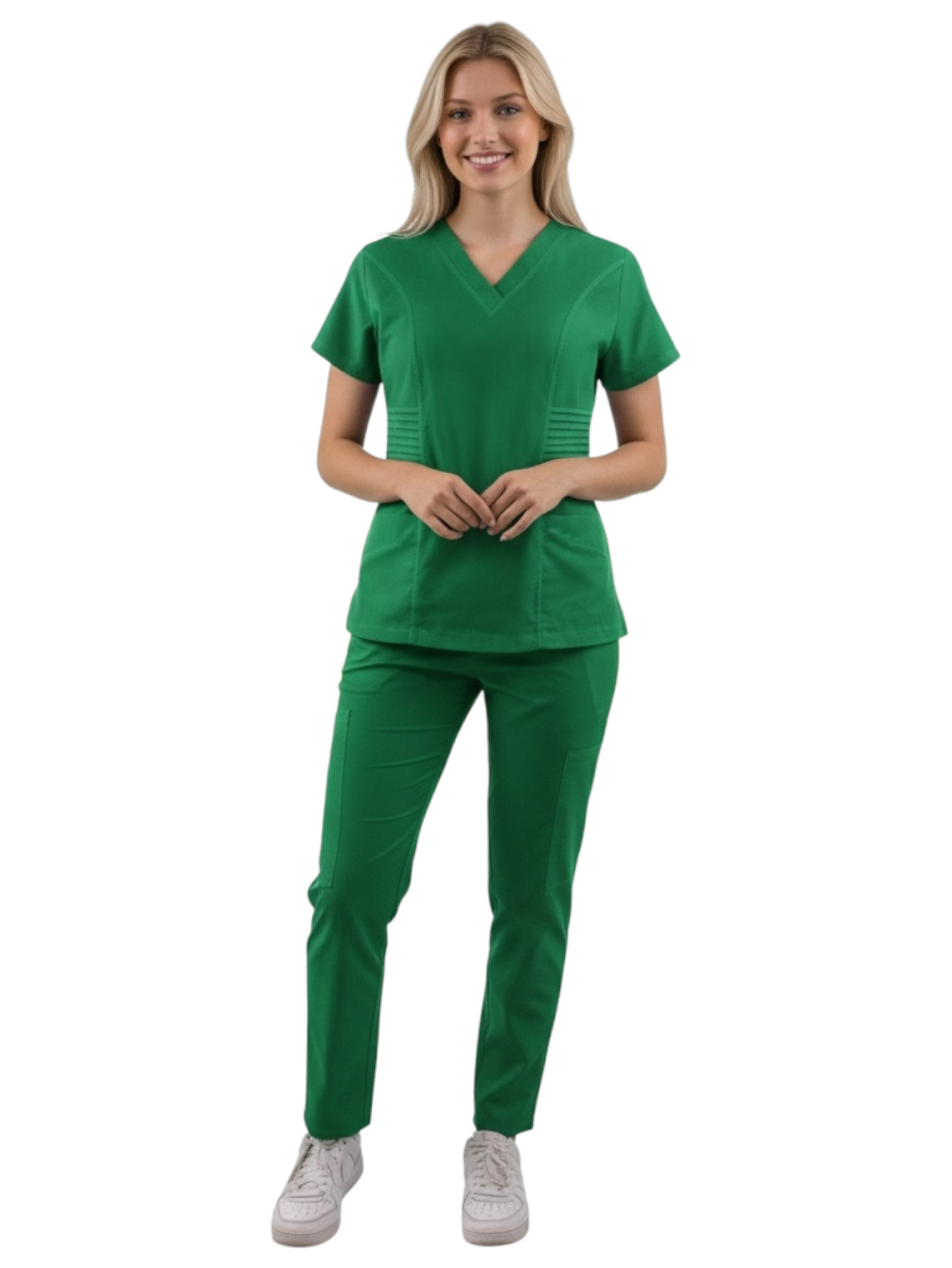 Pijama Médica Dama Alforzas Jade