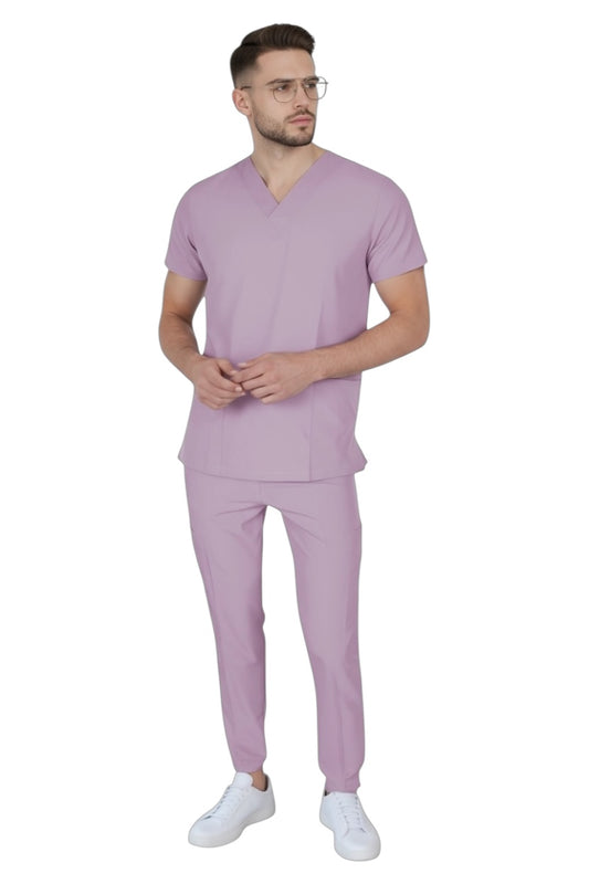 Pijama Médica Hombre Tonny Rosa Pastel