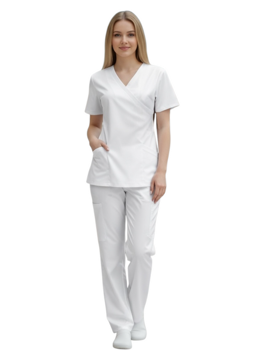 Pijama Médica Dama Megan Blanco