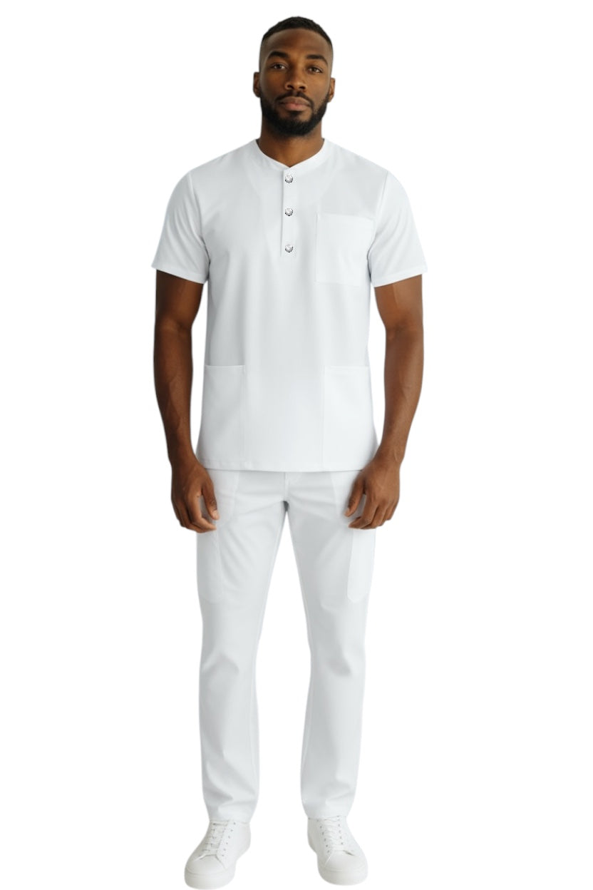 Pijama Médica Hombre Hamilton Blanco