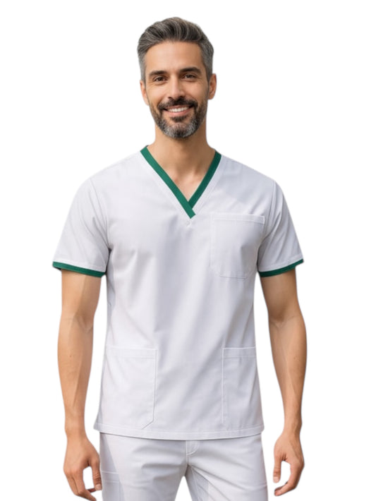 Filipina Médica Hombre London Blanco con Verde
