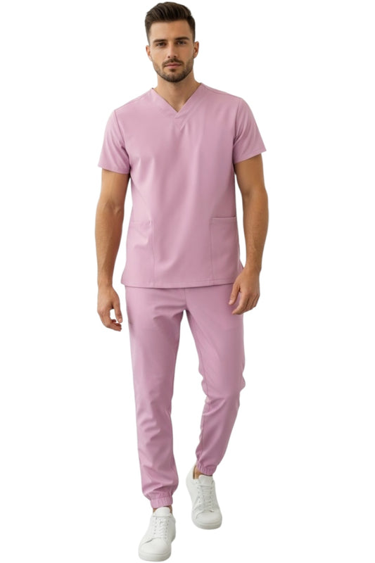 Pijama Médica Hombre Tonny Jogger Rosa Pastel