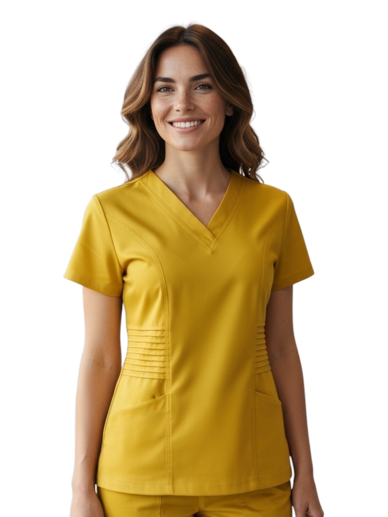 Filipina Médica Dama Alforzas Mango