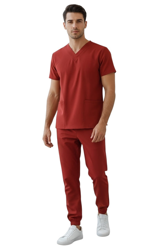 Pijama Médica Hombre Tonny Jogger Rojo