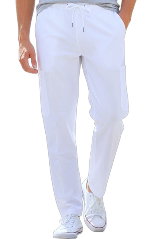 Pantalón Médico Hombre Boston Blanco