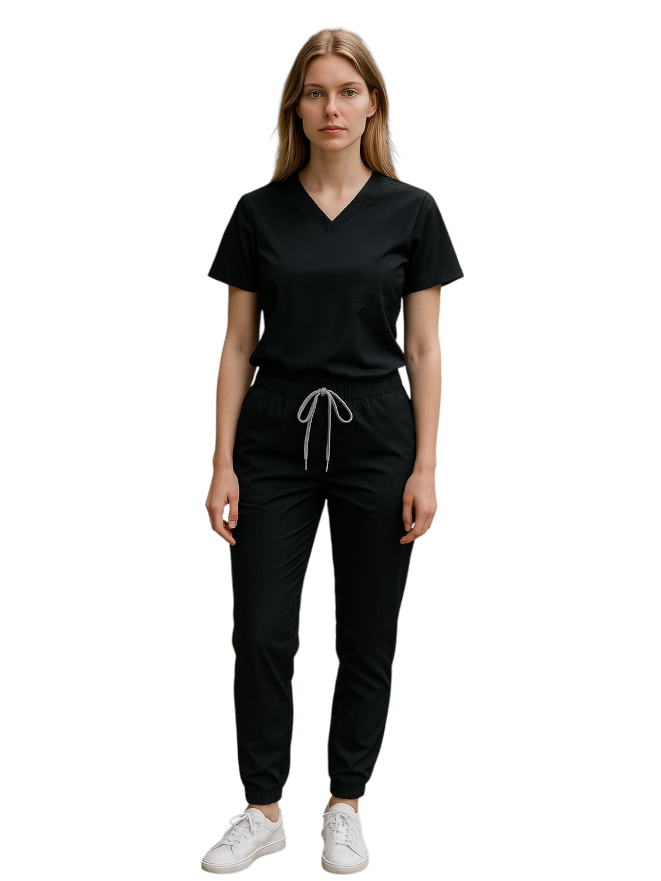 Pijama Médica Dama Jogger  Lotus Negro