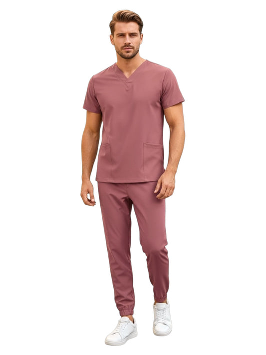 Pijama Médica Hombre Tonny Jogger Palo de Rosa